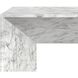 Nomad 52 X 27.5 inch Marble Look / White Outdoor Coffee Table